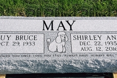 double-grey-bevel-dog-headstone