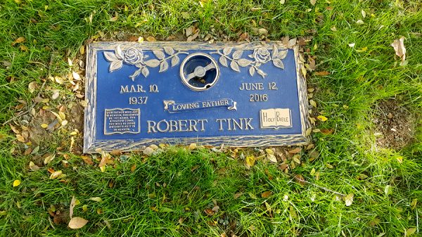 bronze marker monument in Boardman Ohio - Blue bronze