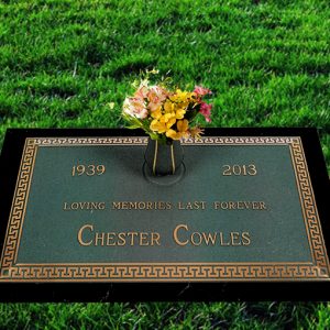 bronze marker monument in Boardman Ohio green greek keys