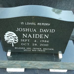 Single upright monuments - Boardman Ohio
