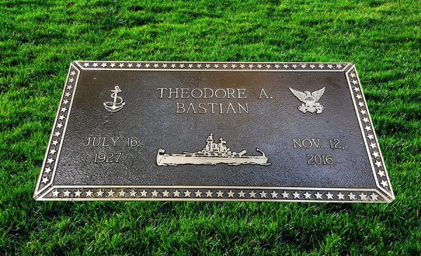 bronze marker monument in Boardman Ohio - thick free grass texture or green lawn background photo image