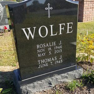 Single upright monuments - Boardman Ohio