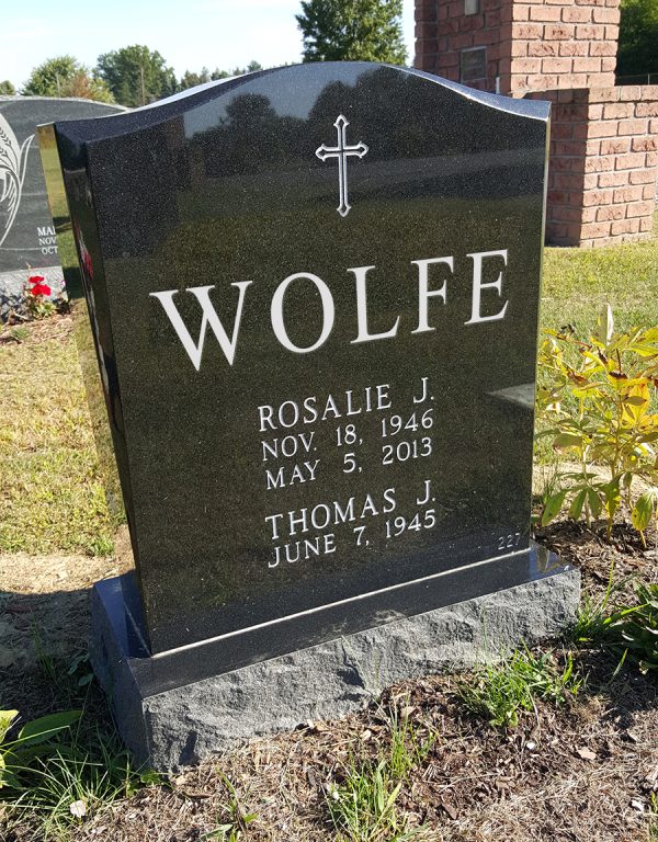 Single upright monuments - Boardman Ohio